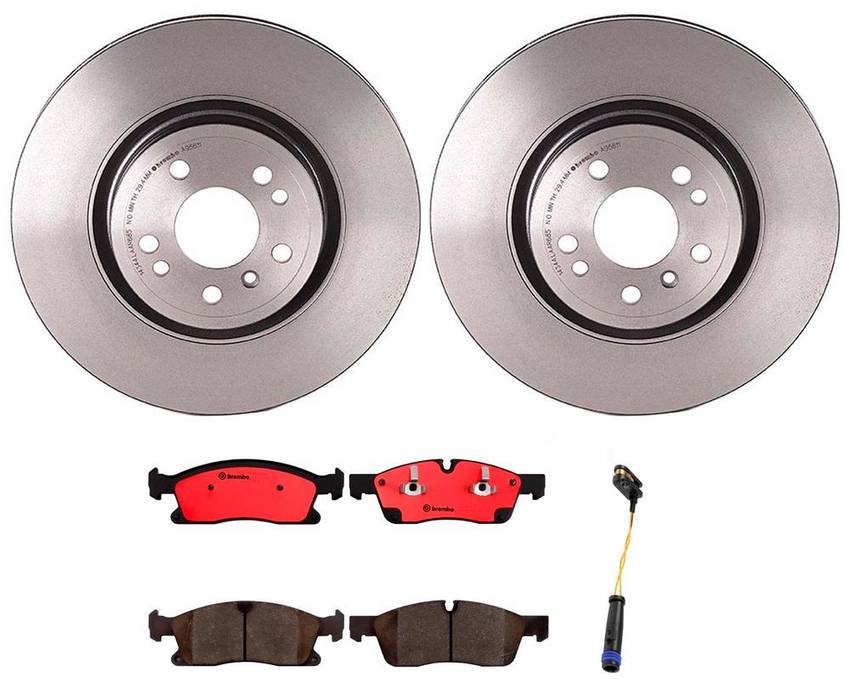 Mercedes Brakes Kit - Brembo Pads and Rotors Front (330mm) (Ceramic) 1664211300 - Brembo 3342283KIT